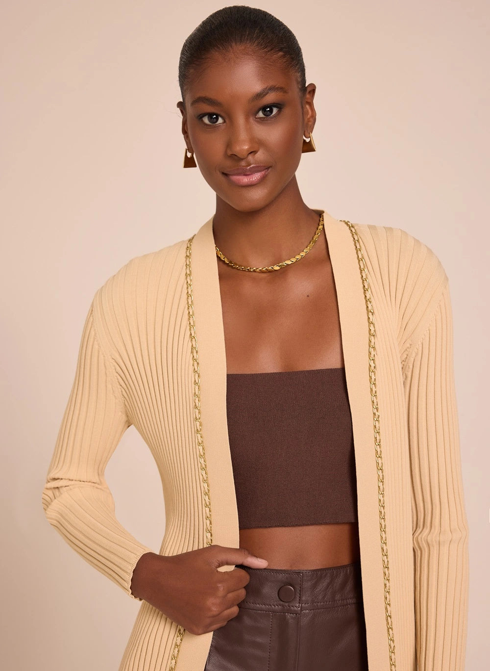 Casaco Jenny Longo Tricot Feminino