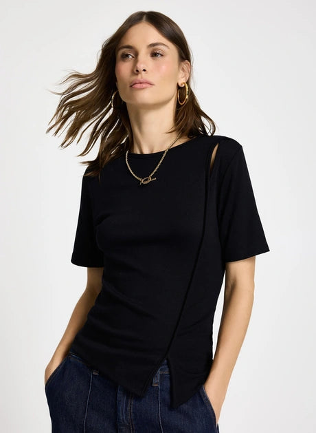 Blusa Benditta Pipa Rib Feminina